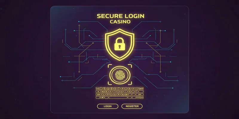 Sichere Multibet Casino Login-Oberfläche mit Schutzschild